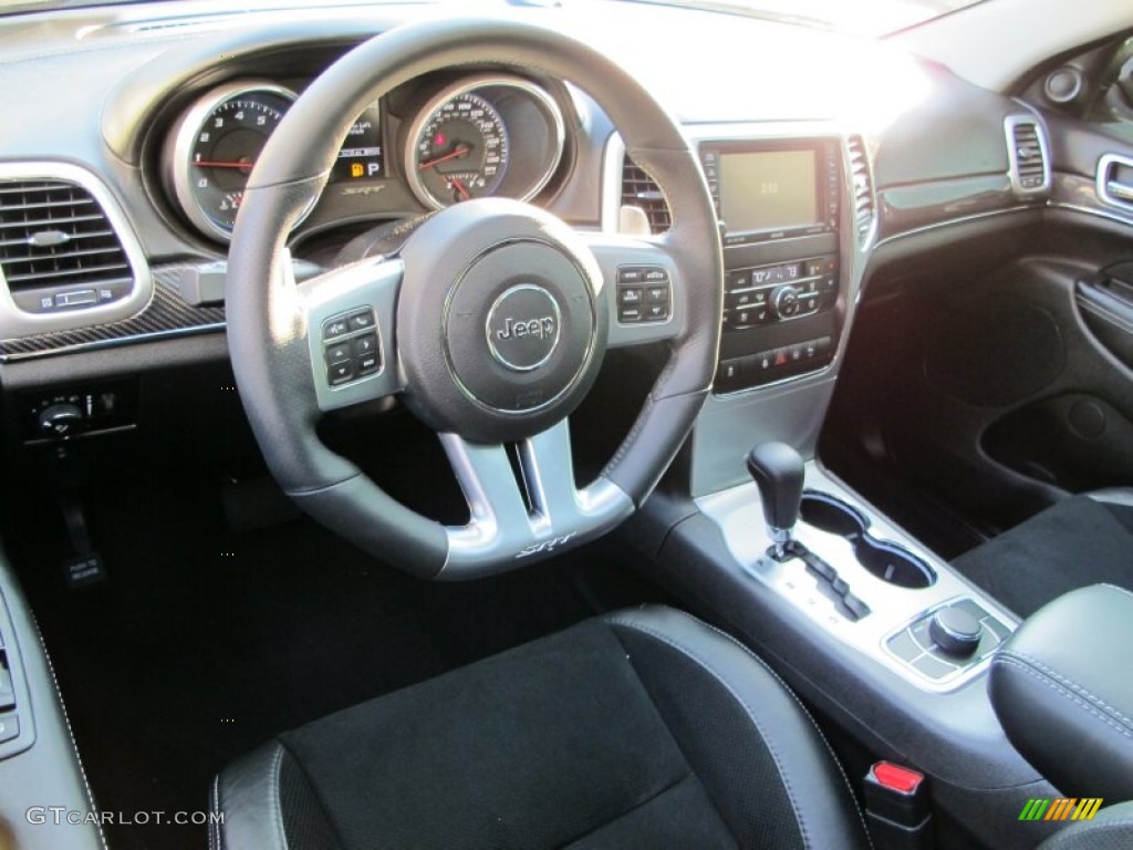 SRT Black Interior 2012 Jeep Grand Cherokee SRT8 4x4 Photo #74044601
