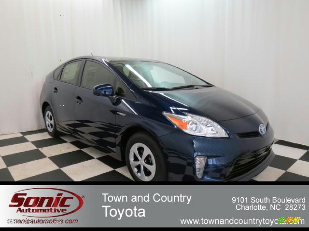 2012 Prius 3rd Gen Two Hybrid - Nautical Blue Metallic / Misty Gray photo #1