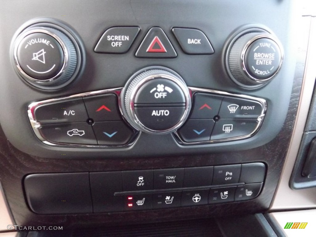 2013 Ram 1500 Laramie Longhorn Crew Cab 4x4 Controls Photo #74045231