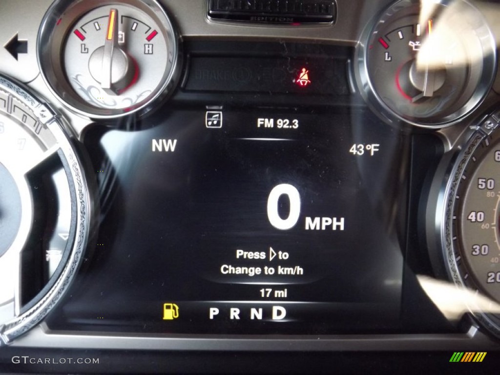 2013 Ram 1500 Laramie Longhorn Crew Cab 4x4 Gauges Photo #74045399