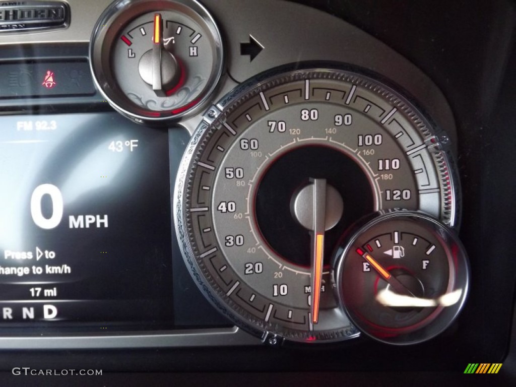 2013 Ram 1500 Laramie Longhorn Crew Cab 4x4 Gauges Photo #74045423