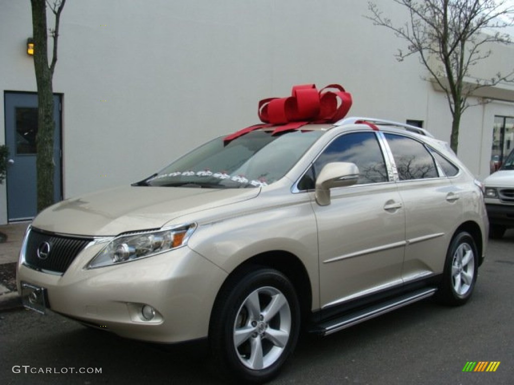 Satin Cashmere Metallic 2011 Lexus RX 350 AWD Exterior Photo #74045459