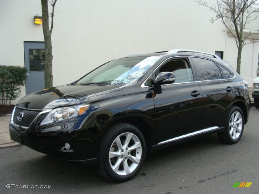 2010 RX 350 AWD - Obsidian Black / Parchment/Brown Walnut photo #1