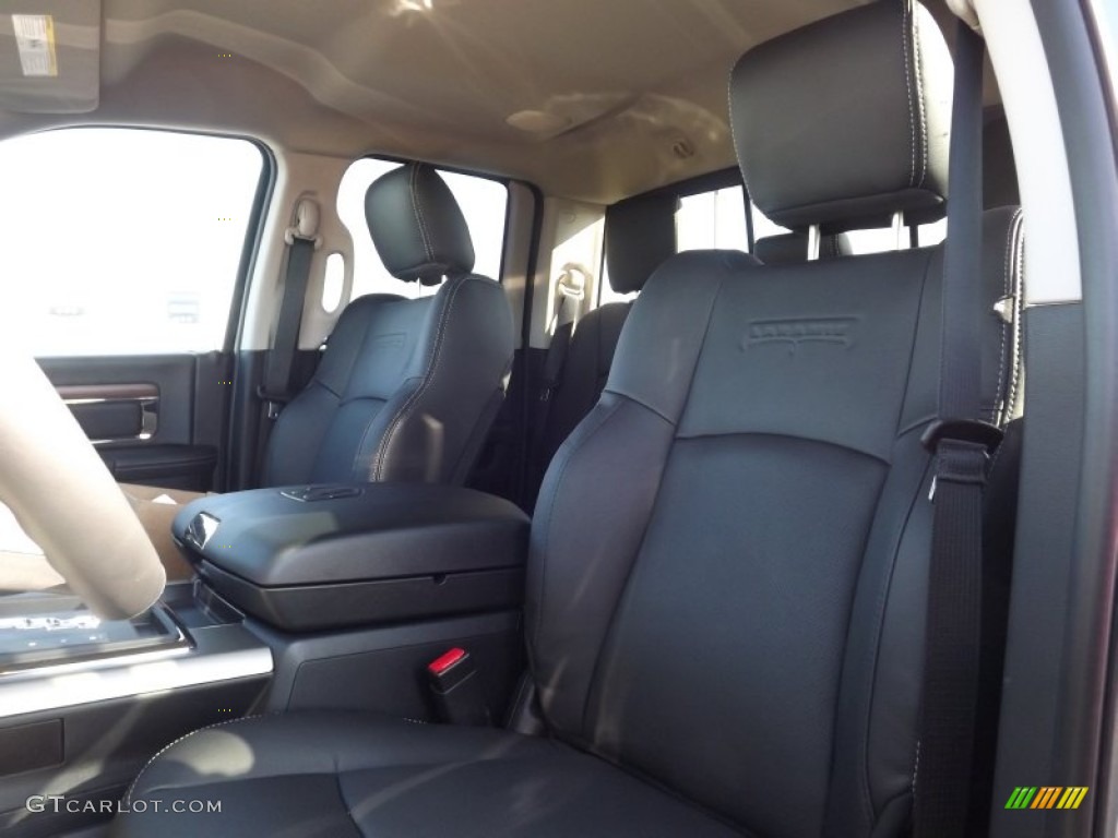 2013 Ram 1500 Laramie Quad Cab 4x4 Front Seat Photo #74045810