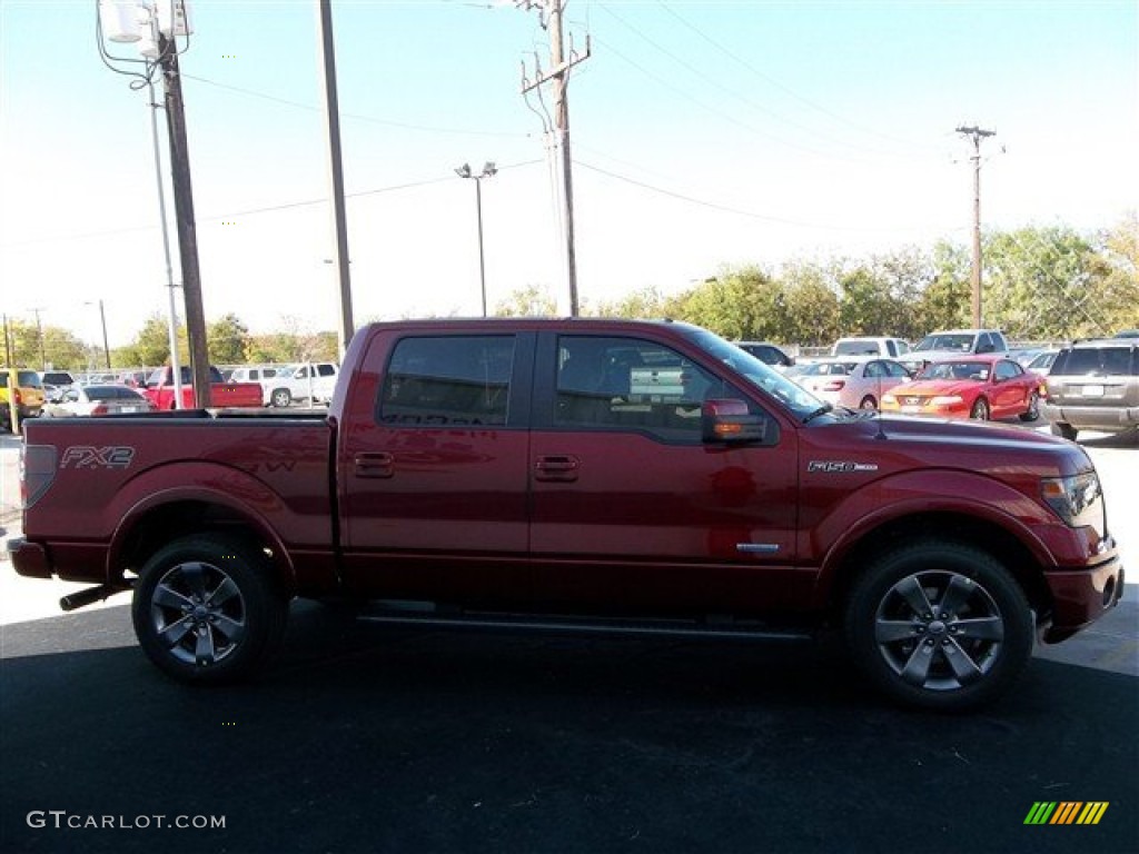 2013 F150 FX2 SuperCrew - Ruby Red Metallic / Black photo #10