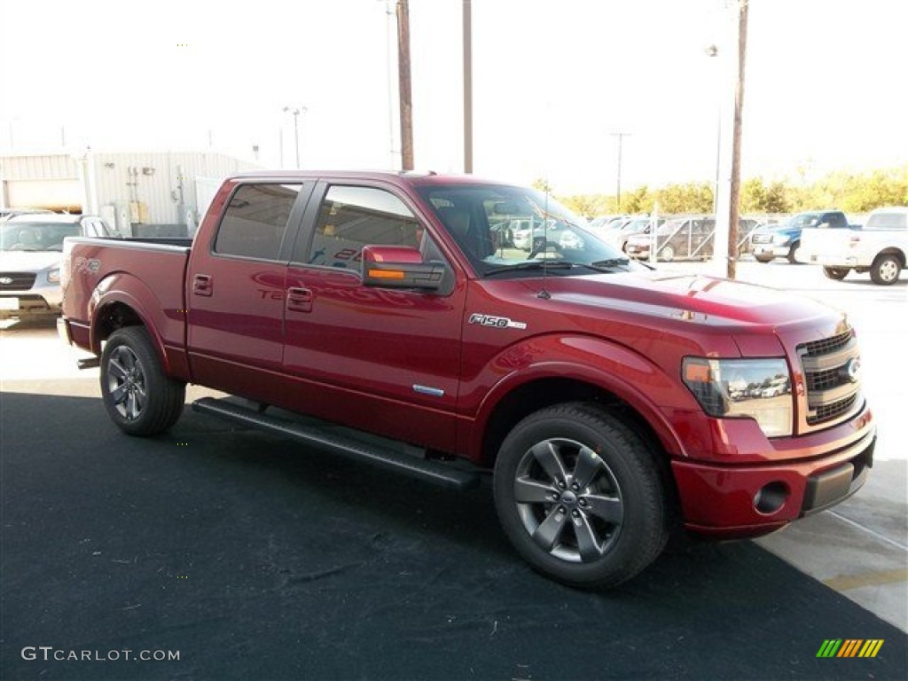 2013 F150 FX2 SuperCrew - Ruby Red Metallic / Black photo #11