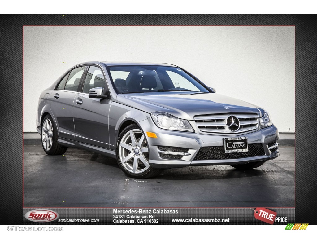 2013 C 250 Sport - Palladium Silver Metallic / Black photo #1