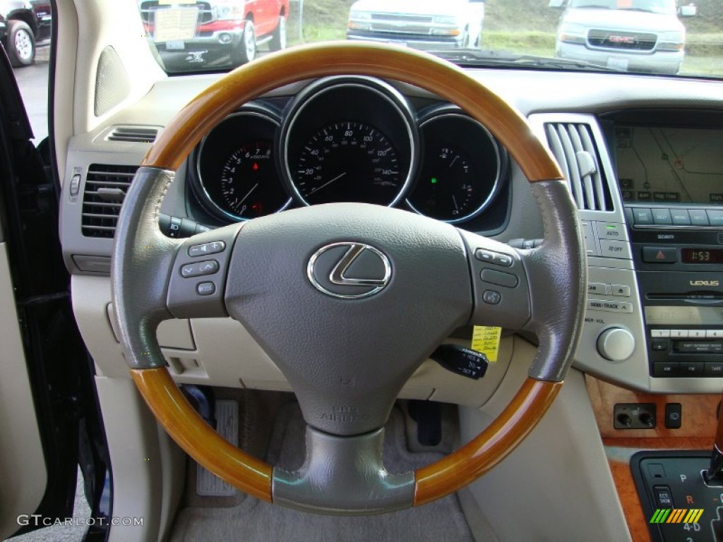 2005 Lexus RX 330 AWD Ivory Steering Wheel Photo #74046986