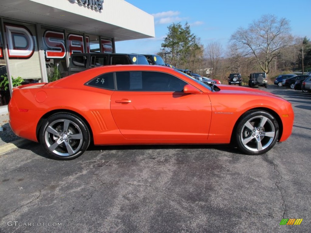 Inferno Orange Metallic 2011 Chevrolet Camaro LT/RS Coupe Exterior Photo #74047256