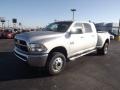 2012 Bright Silver Metallic Dodge Ram 3500 HD SLT Mega Cab 4x4 Dually  photo #1