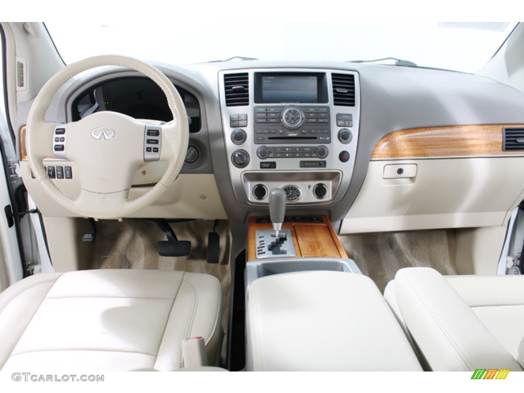 2010 Infiniti QX 56 4WD Wheat Dashboard Photo #74048202
