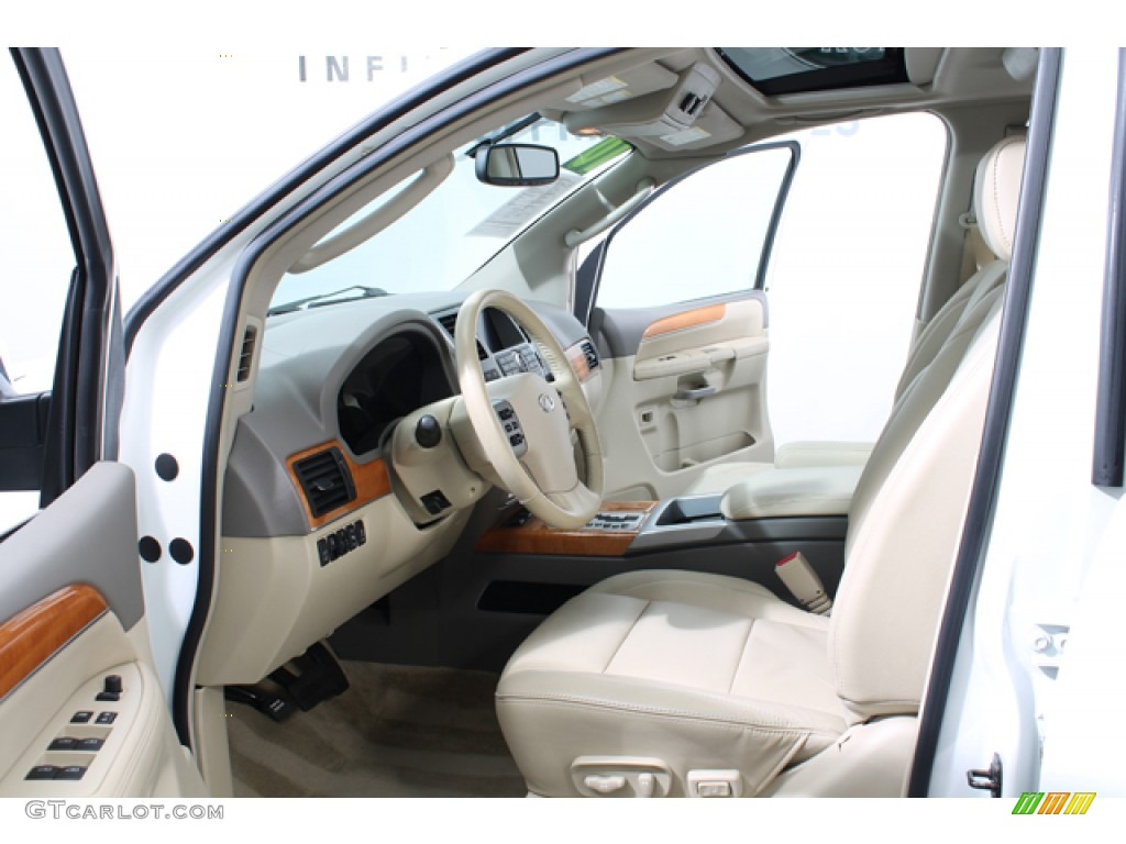 Wheat Interior 2010 Infiniti QX 56 4WD Photo #74048543