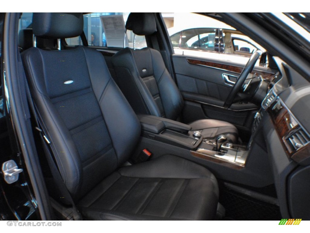 Black Interior 2010 Mercedes-Benz E 63 AMG Sedan Photo #74048553