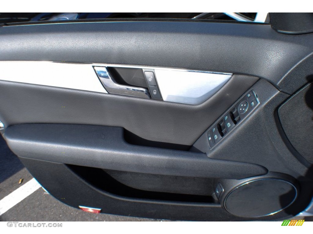 2010 Mercedes-Benz C 300 Sport 4Matic Black Door Panel Photo #74049414