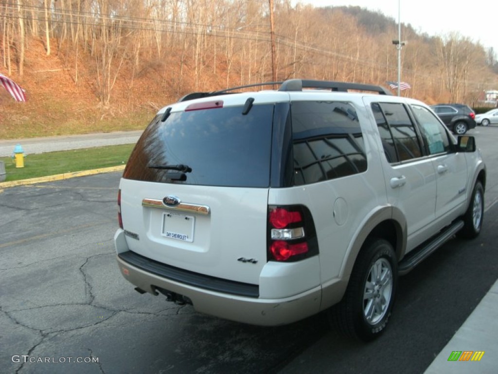 2008 Explorer Eddie Bauer 4x4 - White Suede / Camel photo #3