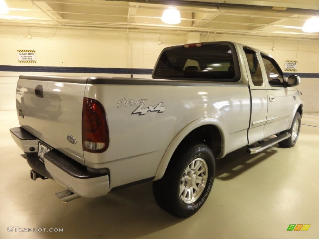 2002 F150 XLT SuperCab 4x4 - Silver Metallic / Medium Graphite photo #7