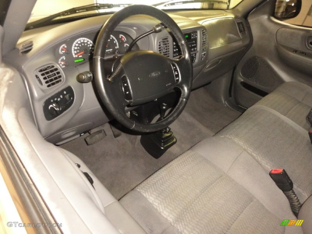 2002 F150 XLT SuperCab 4x4 - Silver Metallic / Medium Graphite photo #11