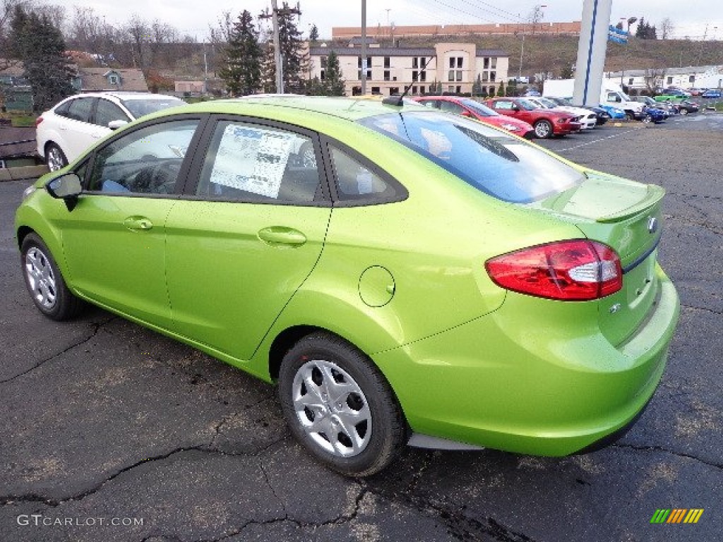 Lime Squeeze 2013 Ford Fiesta SE Sedan Exterior Photo #74050955