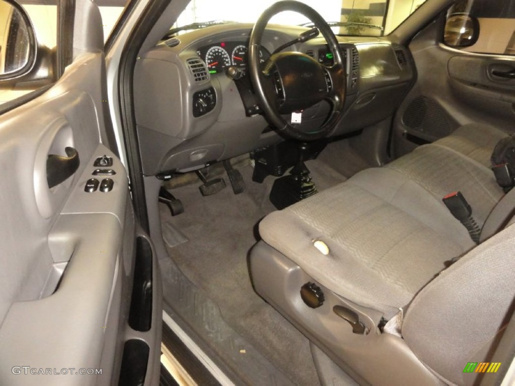 2002 F150 XLT SuperCab 4x4 - Silver Metallic / Medium Graphite photo #12