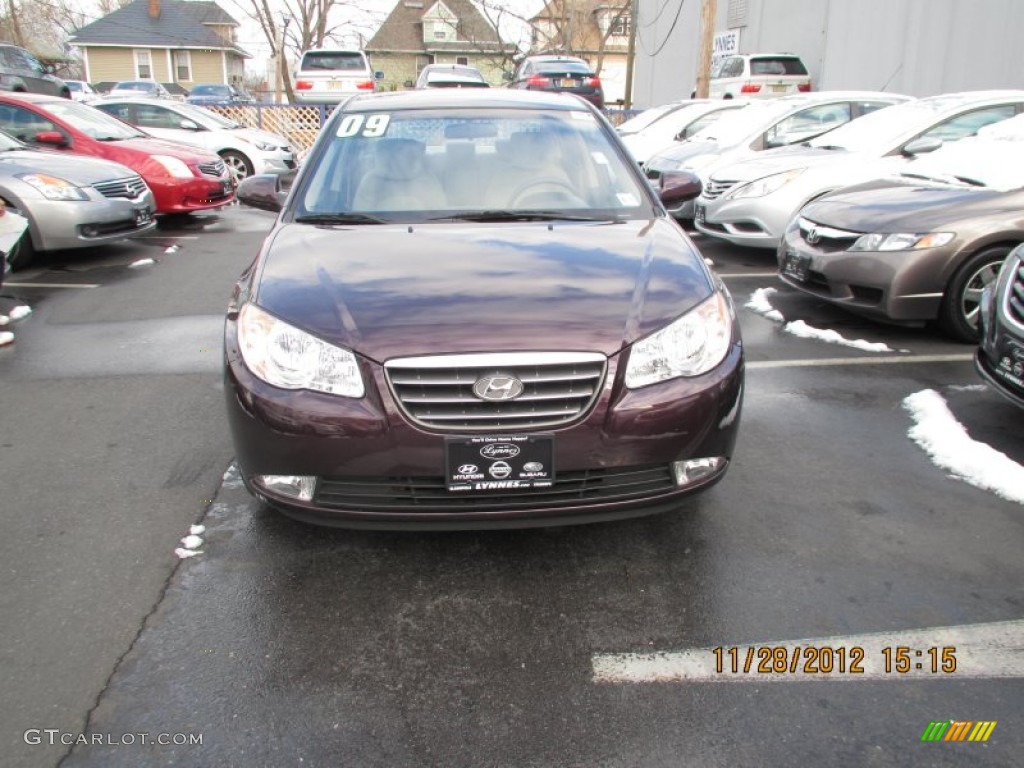 2009 Elantra GLS Sedan - Purple Rain / Beige photo #1