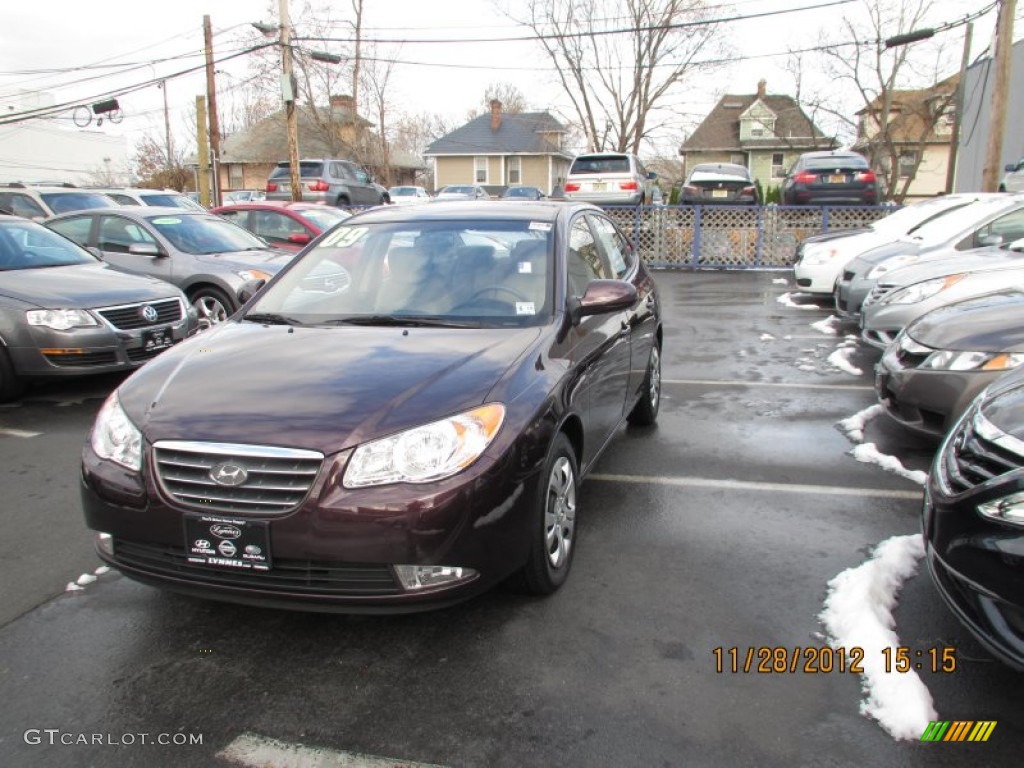 2009 Elantra GLS Sedan - Purple Rain / Beige photo #2