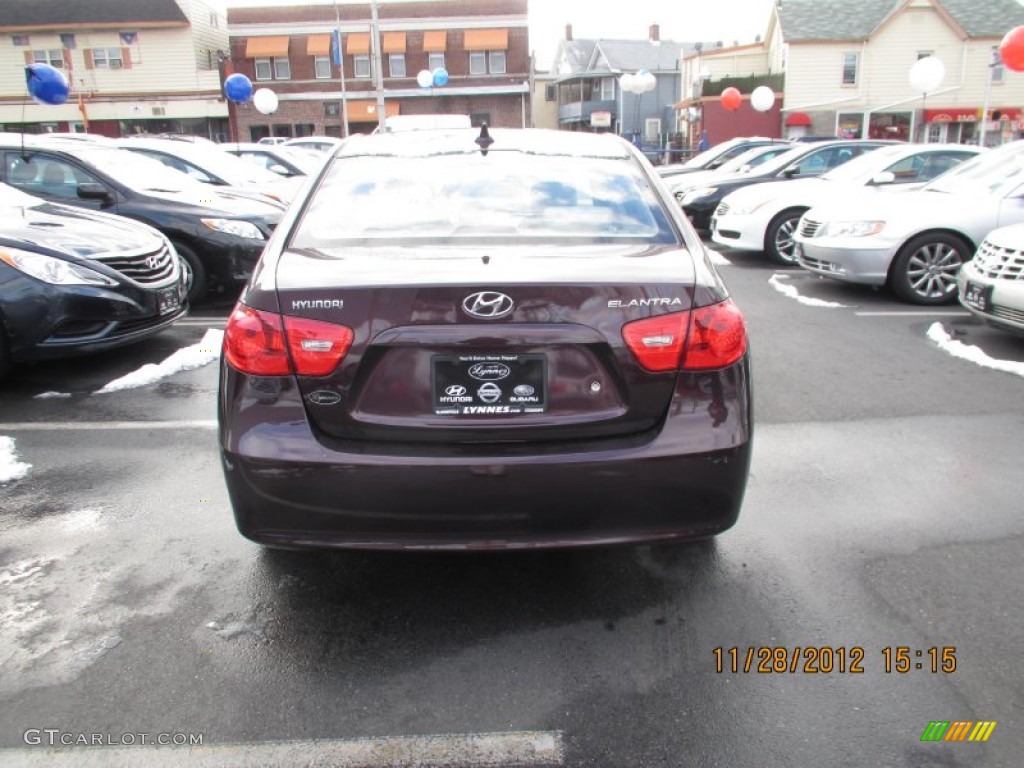 2009 Elantra GLS Sedan - Purple Rain / Beige photo #4