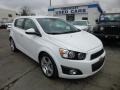 2012 Summit White Chevrolet Sonic LTZ Hatch  photo #1