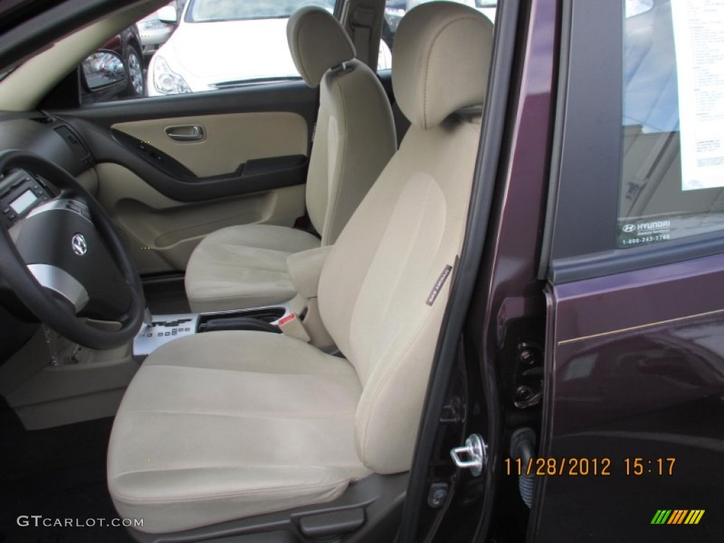 2009 Elantra GLS Sedan - Purple Rain / Beige photo #11