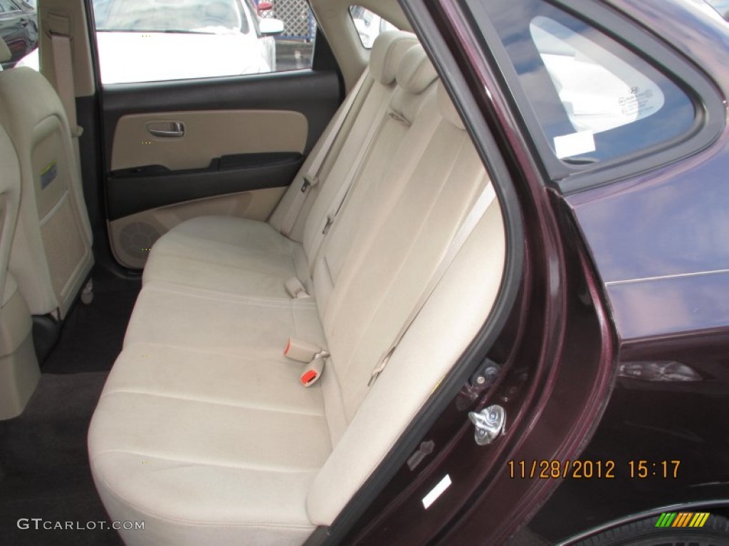 2009 Elantra GLS Sedan - Purple Rain / Beige photo #12