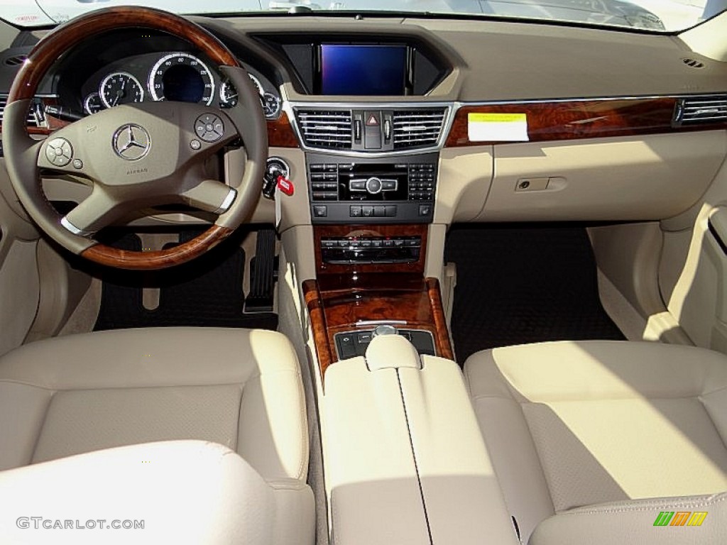 2013 E 350 Sedan - Pearl Beige Metallic / Almond/Mocha photo #2