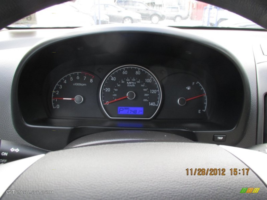 2009 Elantra GLS Sedan - Purple Rain / Beige photo #14