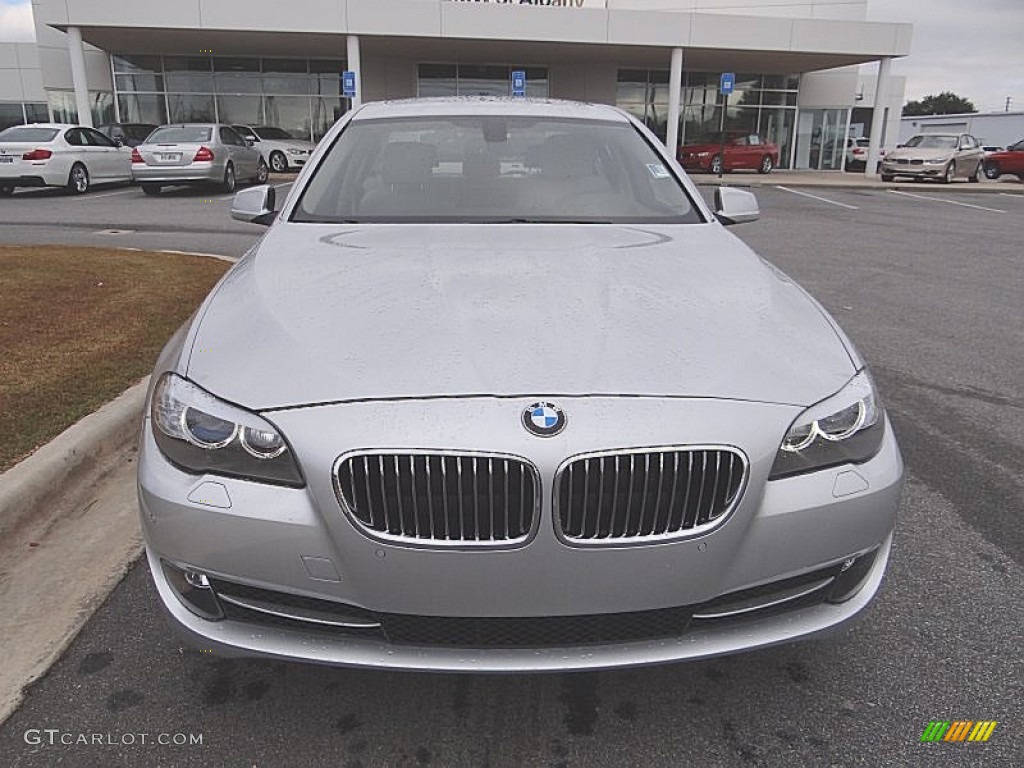 2013 5 Series 535i Sedan - Titanium Silver Metallic / Everest Gray photo #3