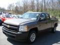 2012 Mocha Steel Metallic Chevrolet Silverado 1500 Work Truck Extended Cab  photo #4