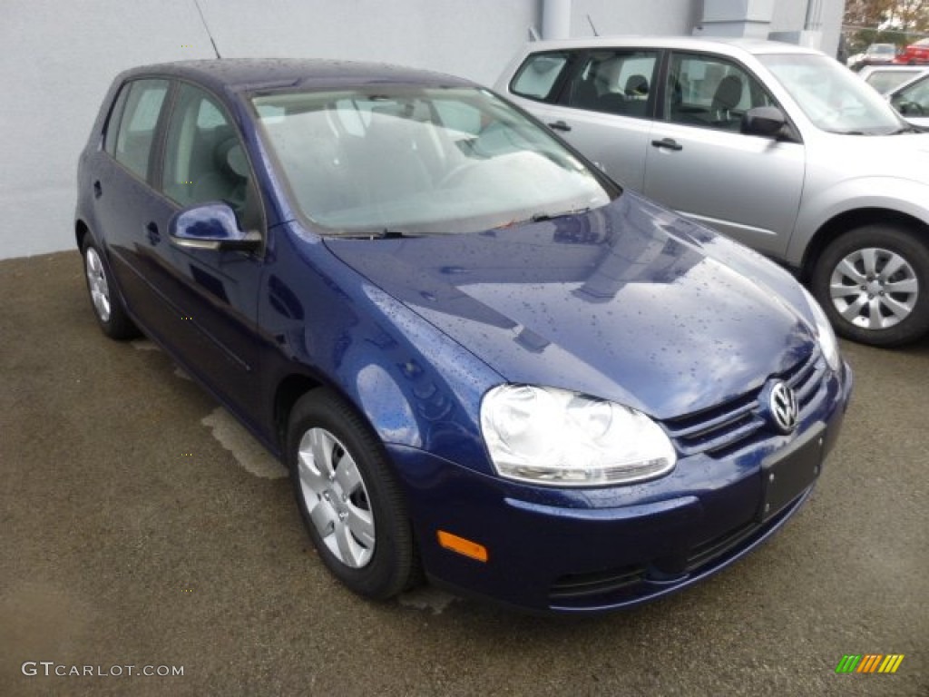 2008 Rabbit 4 Door - Shadow Blue Metallic / Art Grey photo #1