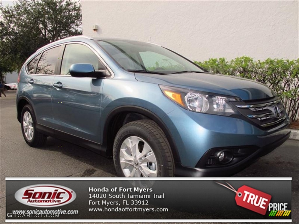 2013 CR-V EX-L - Mountain Air Metallic / Gray photo #1