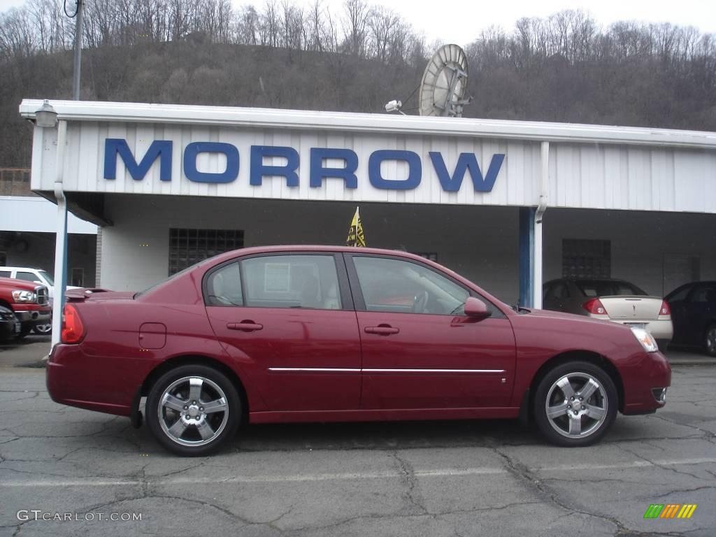 2006 Malibu LTZ Sedan - Sport Red Metallic / Cashmere Beige photo #1
