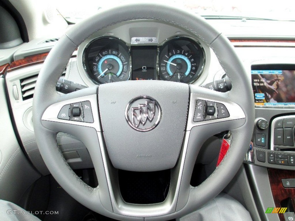 2013 Buick LaCrosse FWD Titanium Steering Wheel Photo #74053766