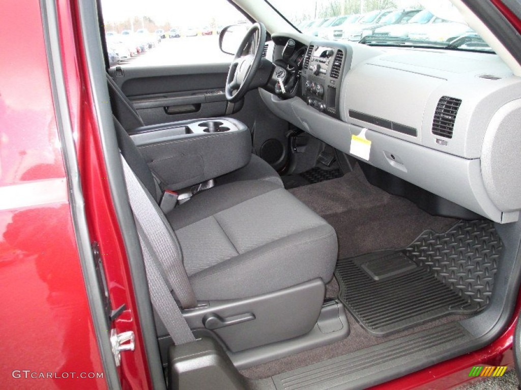 Dark Titanium Interior 2013 Chevrolet Silverado 1500 LS Extended Cab Photo #74053979