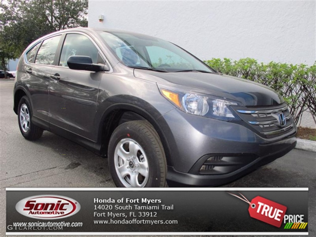 2013 CR-V LX - Polished Metal Metallic / Gray photo #1