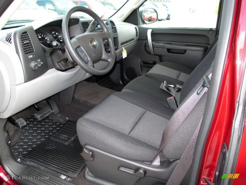 Dark Titanium Interior 2013 Chevrolet Silverado 1500 LS Extended Cab Photo #74054240