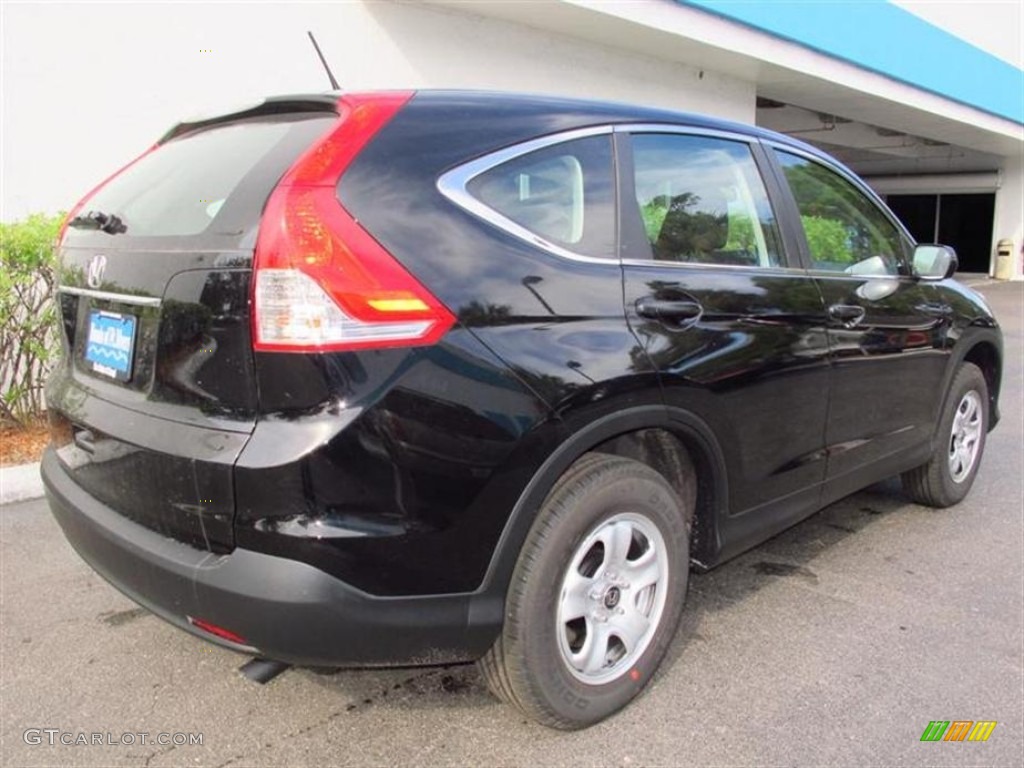 2013 CR-V LX - Crystal Black Pearl / Black photo #3