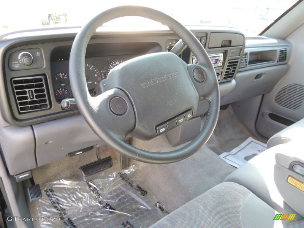 1997 Dodge Ram 1500 Laramie SLT Extended Cab Mist Gray Dashboard Photo #74055194