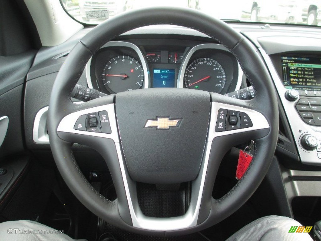 2013 Chevrolet Equinox LT AWD Jet Black Steering Wheel Photo #74055551