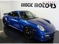 2011 Aqua Blue Metallic Porsche 911 Turbo S Coupe  photo #3
