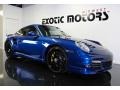 2011 Aqua Blue Metallic Porsche 911 Turbo S Coupe  photo #7