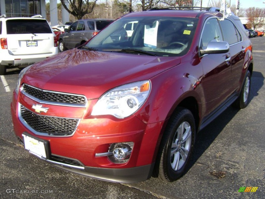 2012 Equinox LTZ AWD - Cardinal Red Metallic / Brownstone/Jet Black photo #1