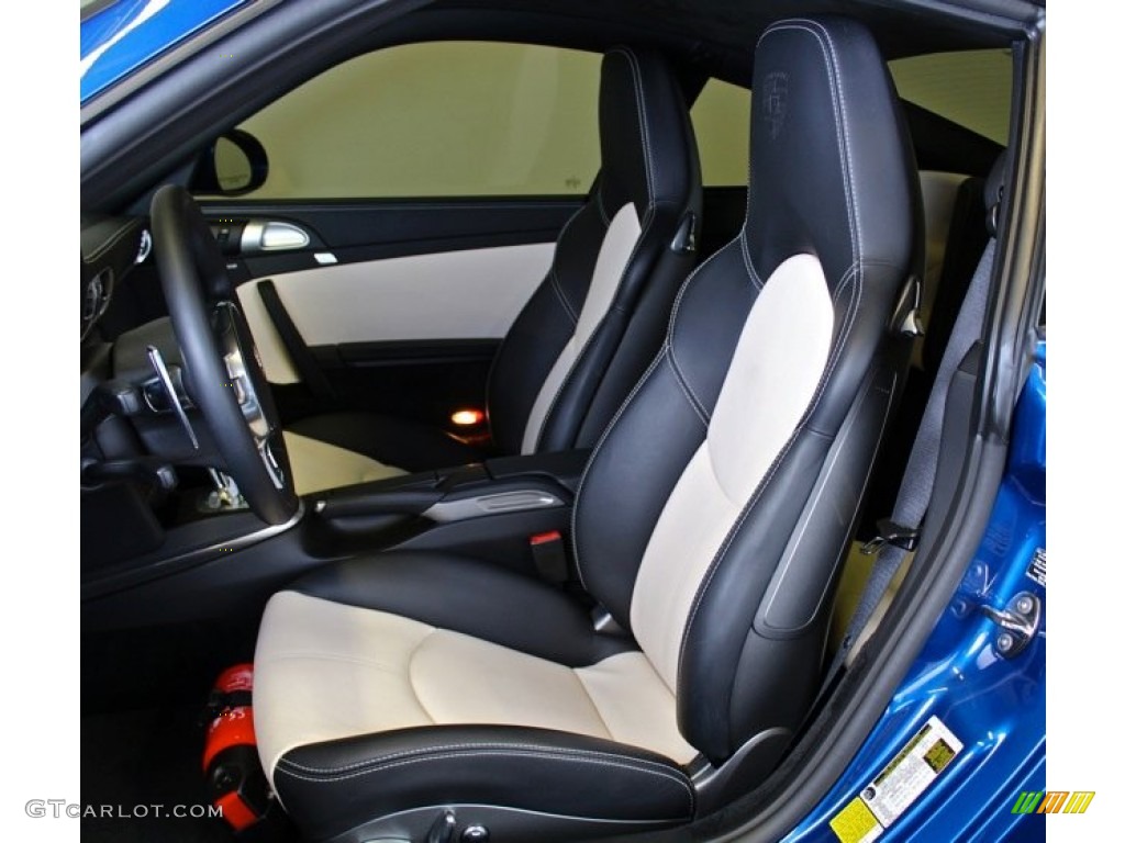 Black/Cream Interior 2011 Porsche 911 Turbo S Coupe Photo #74056787
