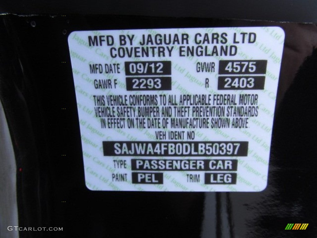2013 Jaguar XK XK Coupe Parts Photos