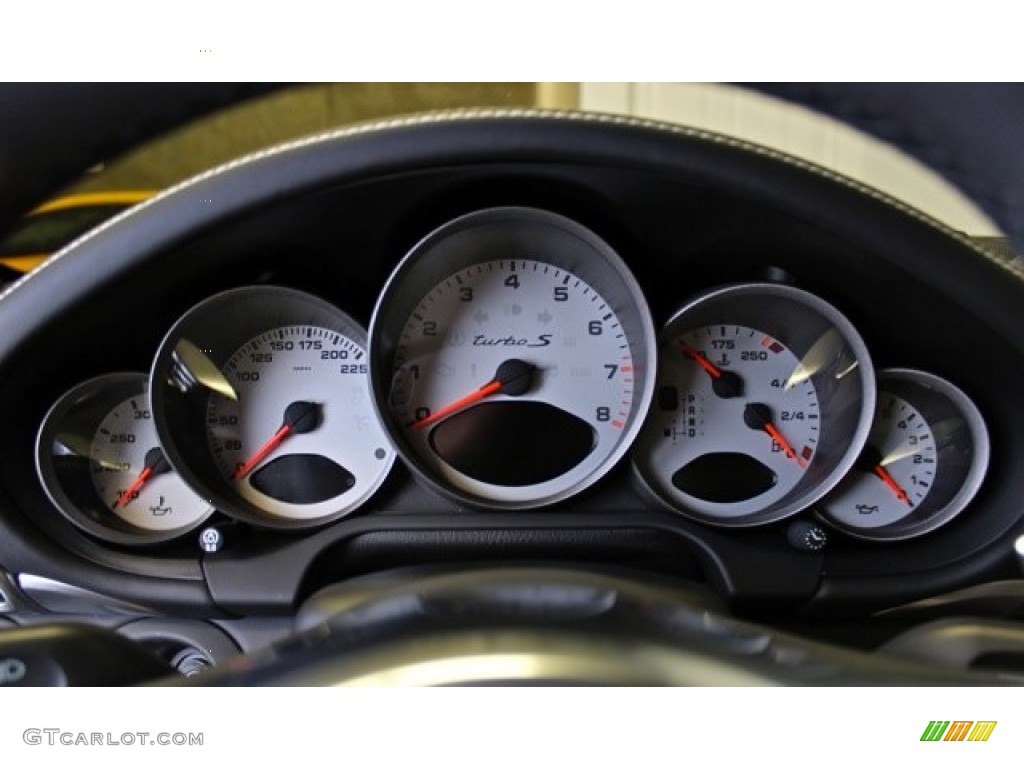 2011 Porsche 911 Turbo S Coupe Gauges Photo #74056933