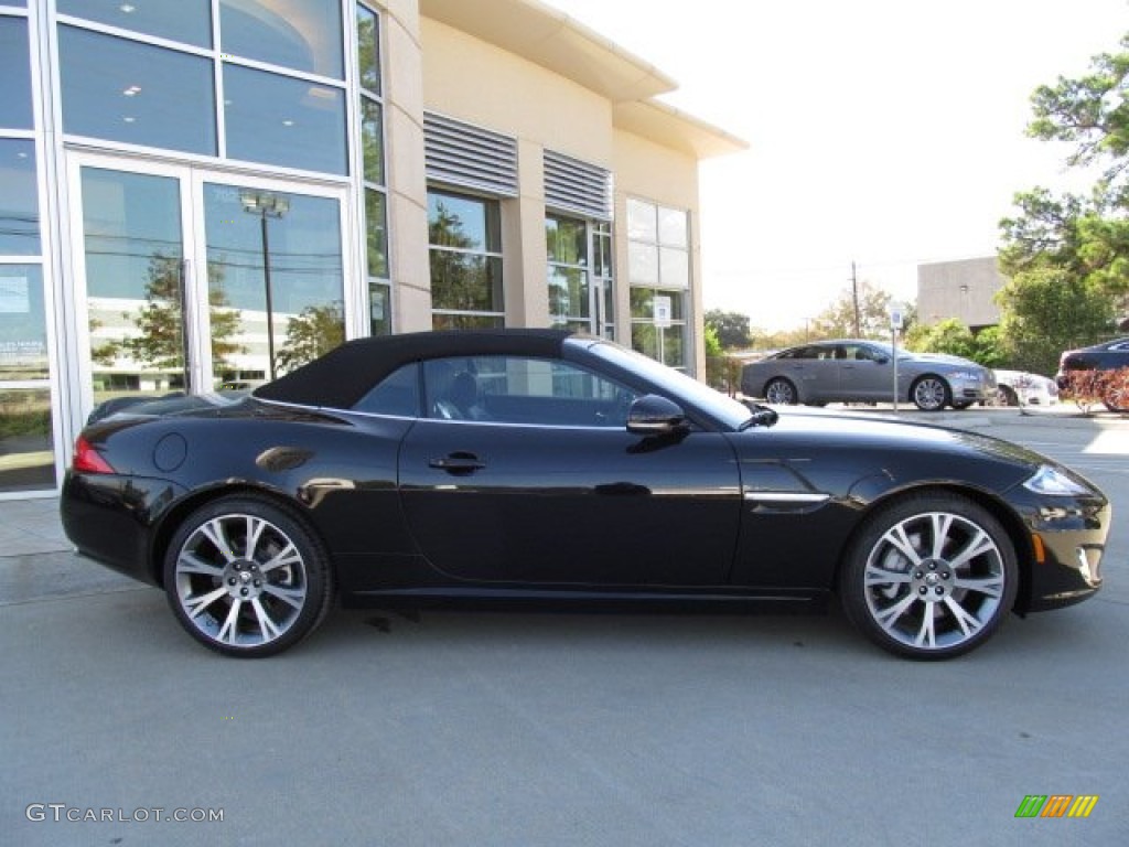 Ultimate Black Metallic 2013 Jaguar XK XK Convertible Exterior Photo #74056969